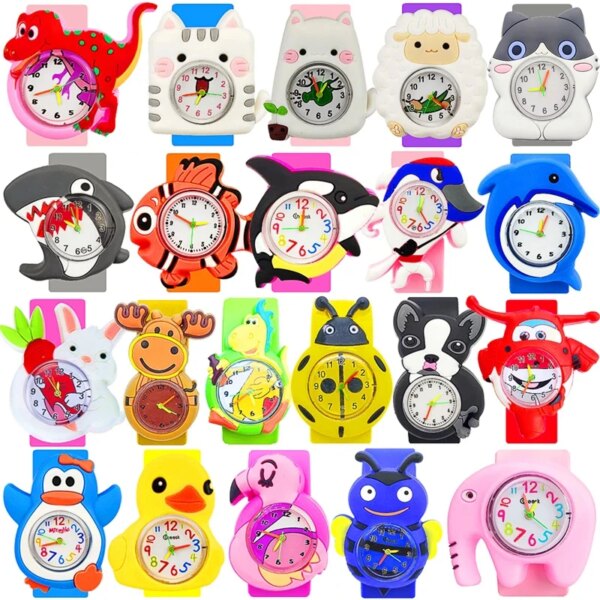 Cartoon Children Toys Watches Baby Learn Time Clock Kids Quartz Watch for Boys Girls Bracelet