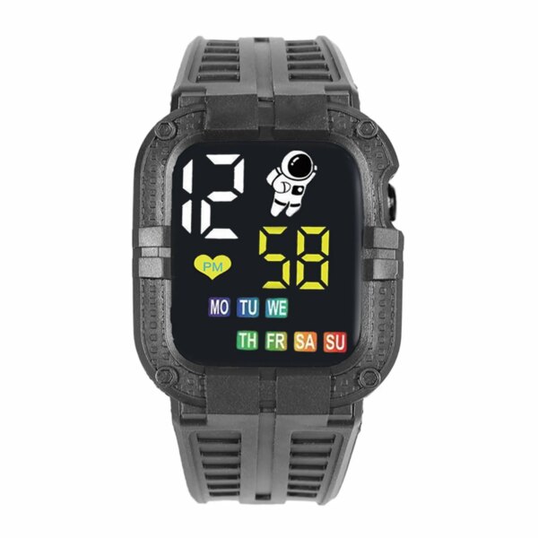 Children'S Watch Touch Screen Model For Students And Children Showing Time And Year Digital Watch Fashion Versatile Watch