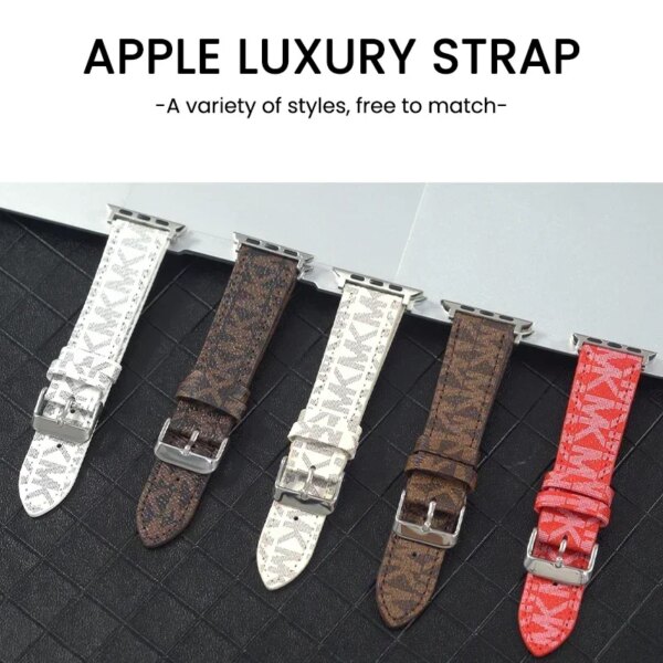 Classic Leather Watchband For Apple Watch Band 49mm 45mm 41mm 44mm 40mm 38mm 42mm Designer Strap for iwatch se 6 7 8 9 Bracelet