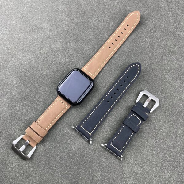 Correa For apple watch Ultra 2 1 49mm 8 9 7 45mm 41mm band iwatch SE 44mm 40mm 42mm 38mm Leather strap series 6 5 4 3 Bracelet