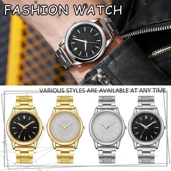 Couple Watches Lover's Luminous Minimalist Quartz Watch Women Stainless Steel Watches Relogios Masculinos Feminino Mens Clock