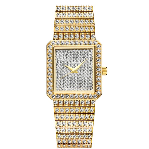 Diamond Square Women Watch Gold Silver Luxury Ladies Dress Quartz Watch Casual Simple Couple Wristwatches Dames Horloges