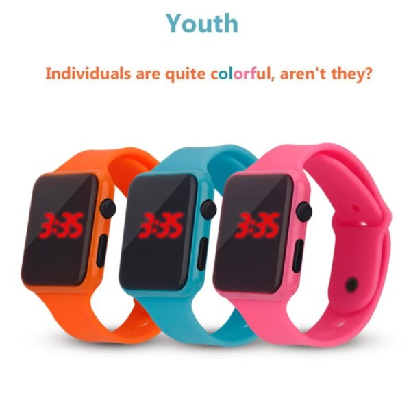 Digital Watches Men Women Electronic Square LED Sport Wristwatch Fashion Casual Simple Silicone Female Clock Reloj Para Mujer