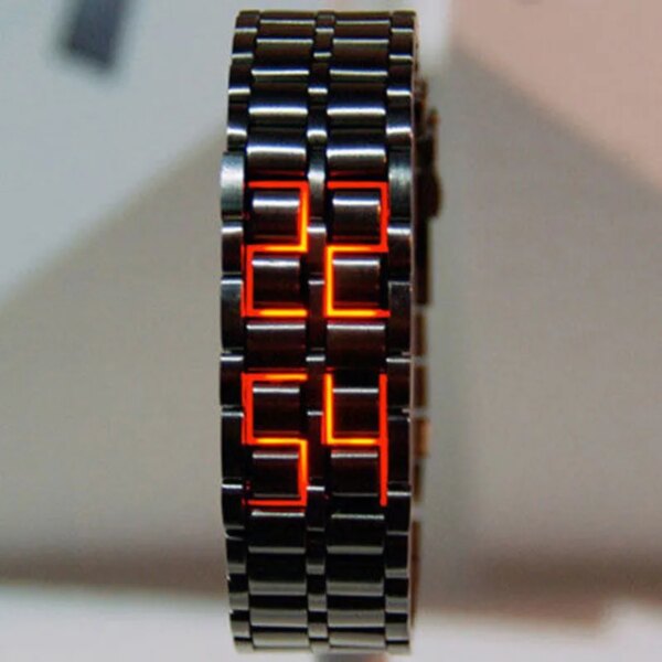 European and American Unique Creative Lava Led Waterproof Trendy Men's Watch Men's Bracelet Couple Retro Men's Watch