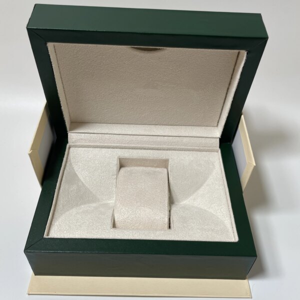 Factory direct substitute original green watch box luxury brand with file card can be customized AAA watch