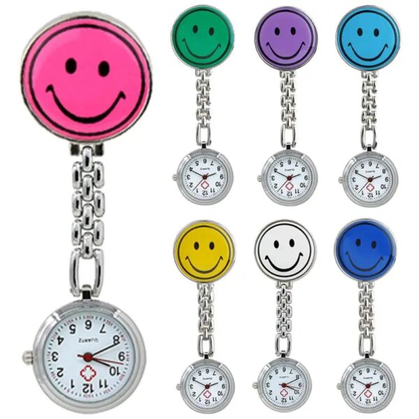 Fashion Hanging Nurse Pocket Watch 11 Colors Waterproof Round Precise Time Nurse Hanging Watch