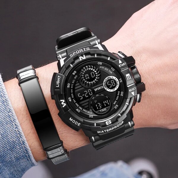 Fashion Military Digital Watch for Men's Sports Waterproof Outdoor Chronograph Hand Clock G Electronic Shock Creative Wristwatch