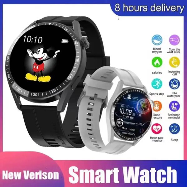 For HuaWei GT3 Smart Watch Men Women Round Full Touch Sport Fitness Watch 4 Waterproof BluetoothCall Android IOS Smartwatch GT4