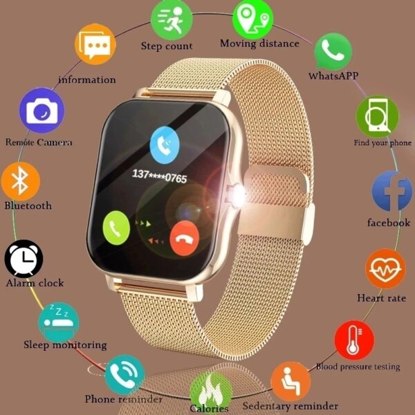 For Huawei Xiaomi Samsung Watch Men Women 1.69\