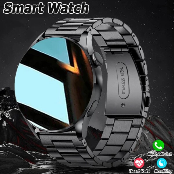 For Men Women Smart Watch 2024 New Bluetooth Call Full Touch Amoled Diy Dails Sport Waterproof Watch 4 Pro SmartWatch Pk Gt3 Pro