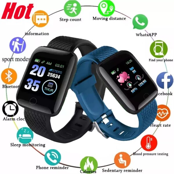 For Xiaomi Bluetooth Smart Watch Men Women Blood Pressure Heart Rate Monitor Sport Smartwatch Tracker Reminder For Android IOS