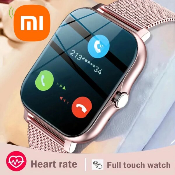 For Xiaomi Samsung Huawei Android Phone Color Screen Full Touch Custom Dial Smart Watch Women Bluetooth Call SmartWatch Men New