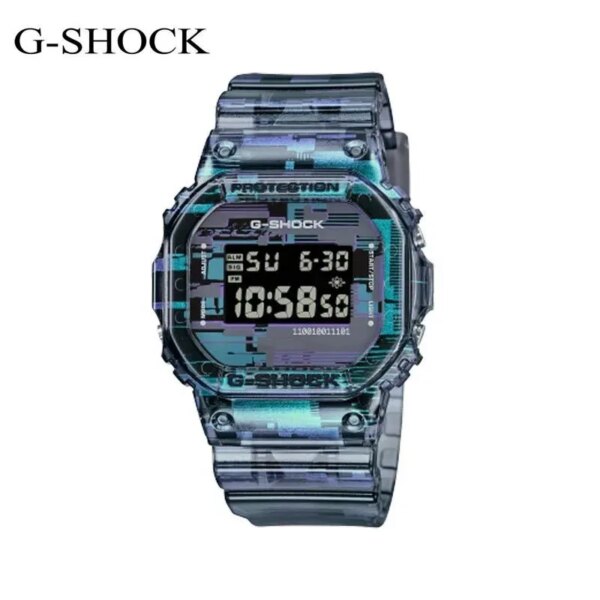 G-SHOCK DW-5600 Series Luxury Brand Watches Dimensional Era Theme Fashion Transparent Waterproof Sports Watch Men's Couple Watch