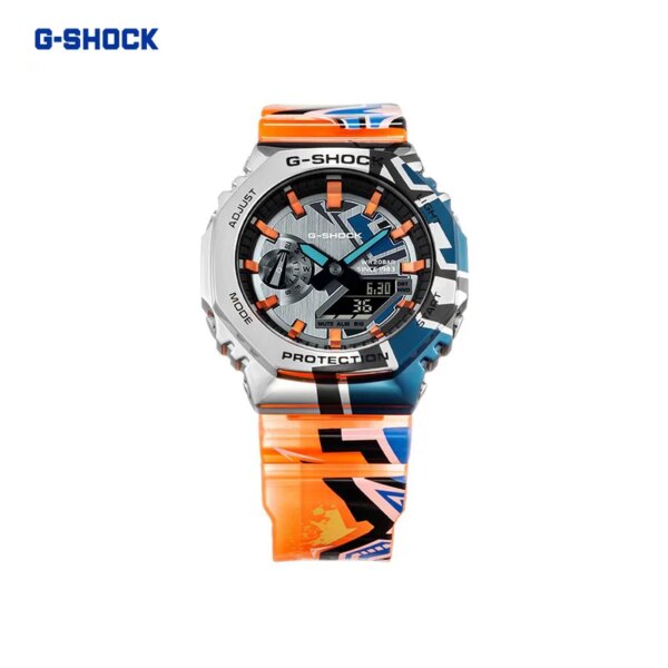 G-SHOCK Men Luxury Watch Mens Womens STREET SPIRIT Graffiti Theme Sports Mens Watch Quartz Wrist Watches Movement Watch for Men