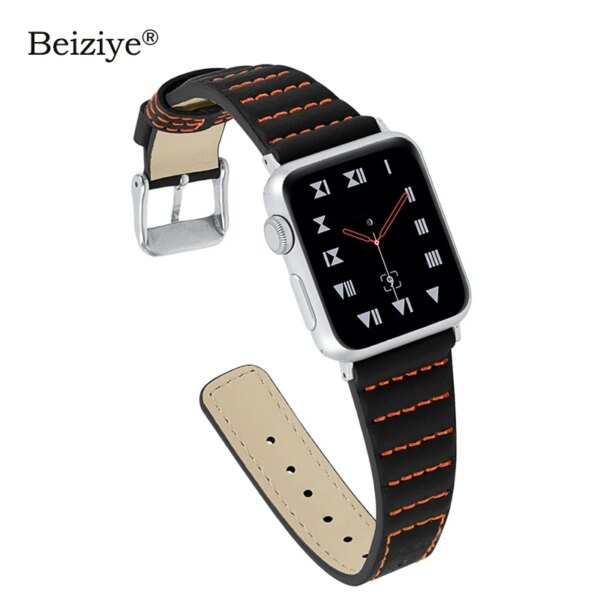 Genuine Leather Strap For Apple Watch Ultra 2 49mm Band 41MM 45MM 38MM 42MM 44MM 40MM iWatch Series 9 8 7 SE 6 5 4 2 1 Watchband