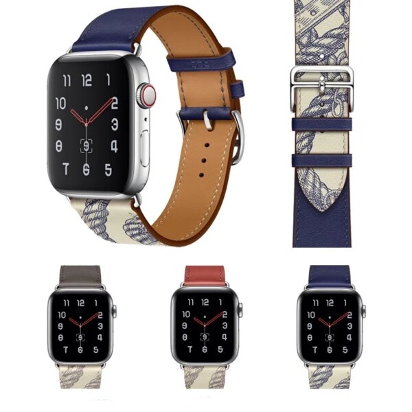 High quality leather strap for Apple Watch 49mm 45mm 41mm 44mm 40mm sports Wristband series Ultra 9 8 7 6 5 4 3 SE leather strap