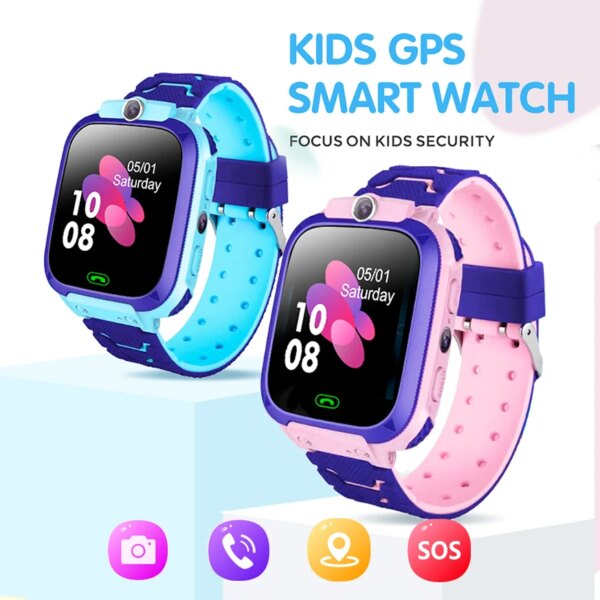 Kids Watches Call Kids Smart Watch Children GPS SOS Waterproof Smartwatch Clock SIM Card Location Tracker Child Watch For XIAOMI