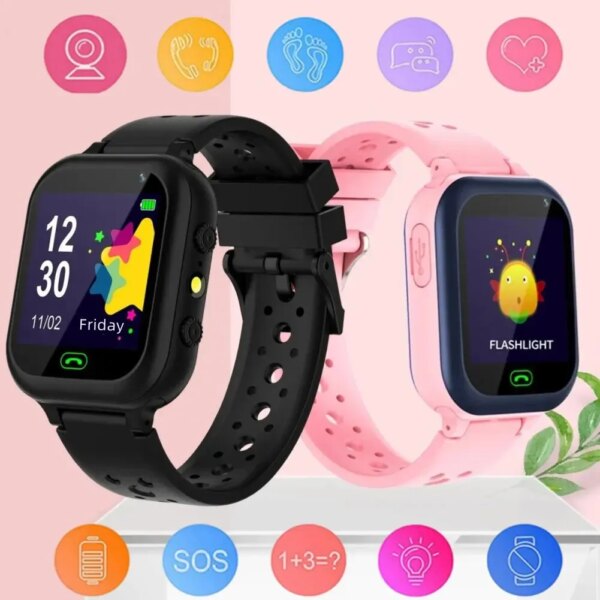 Kids Watches Children Smart Watch Boys Gift Girls 2G Phone Call Safety SOS LBS Location Monitor Camera Sports Tracker Clock Q15