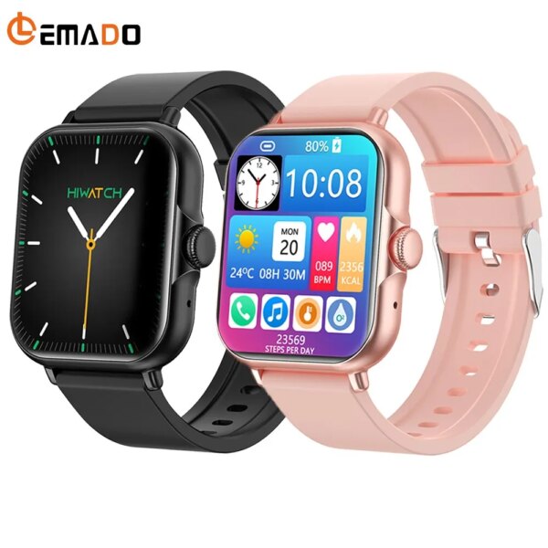 LEMADO S18 NEW Bluetooth Call Smart Watch Men Women Health Monitor Smart Notifications Sports Smartwatch Voice Assistant 2023