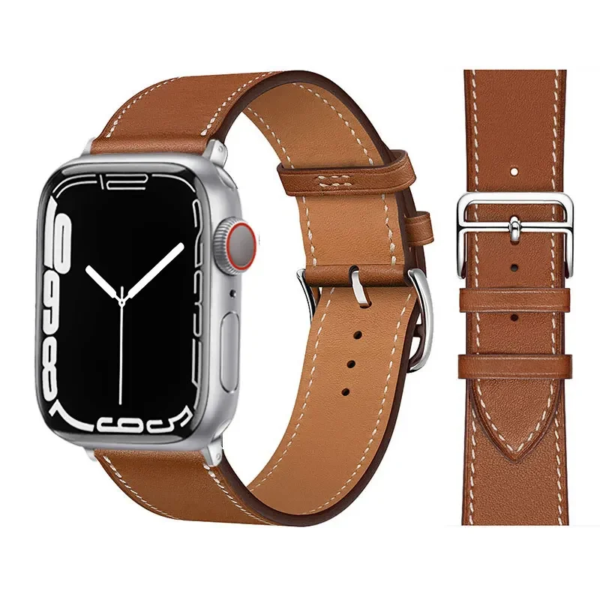 Leather Watch Straps for Apple Watch band 44mm 49mm 45mm 42mm 40mm 41mm 38mm sport bracelet iWatch series Ultra 9-8-7-6-5-4-3-SE