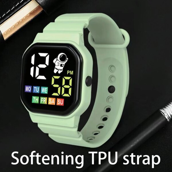 Led Digital Watch For Kids Boys Sports Waterproof Watches Girls Silicone Digital Watch Casual Childrens Electronic Reloj