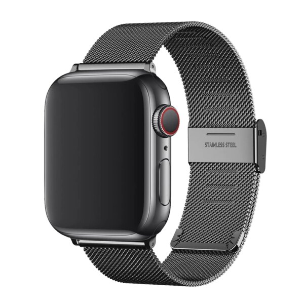 Link Bracelet Strap for Apple Watch Ultra 2 Band 49mm 45mm 44mm 42mm 41mm 40mm 38mm Milanese Mesh Correa iWatch 9 8 7 6 5 4 3