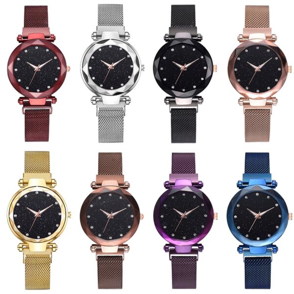 Luxury women's watch starry sky female clock quartz watch fashion ladies alloy strap watch holiday Valentine's Day gift