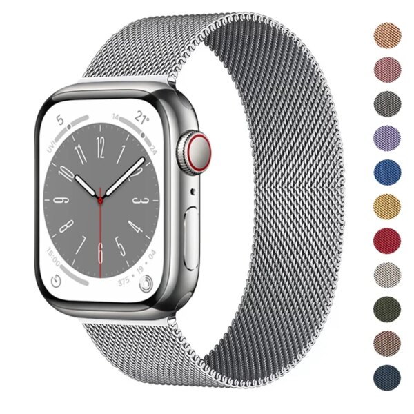 Magnetic Strap For Apple Watch Band 45mm 44mm 42mm 49mm 40mm 41mm 38mm correa bracelet iWatch series 8 9 7 6 5 4 3 SE Ultra 2