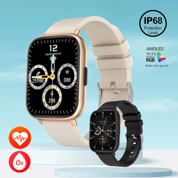 Men And Women Screen 2.01 Smartwatch Bluetooth Call Fitness Tracker Waterproof Sport Personalized Smartwatch IOS Xiaomi Original