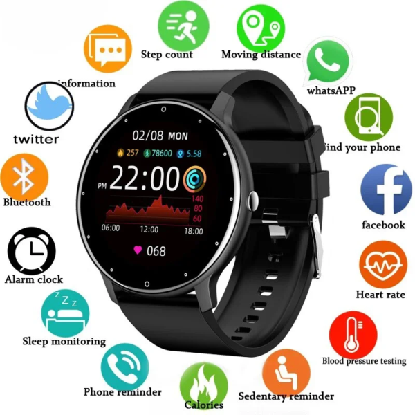 Men Ladies Smart Watch Bluetooth Call Watch Sport Fitness Bracelet Heart Rate Monitor Lady Smartwatch For Women IOS Android