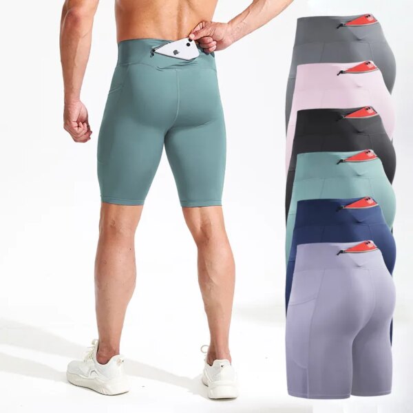 Men Outdoor Running Pocket Shorts Board GYM Exercise Fitness Legging Workout Basketball Hiking Trainning Sport Soccer Clothing 2