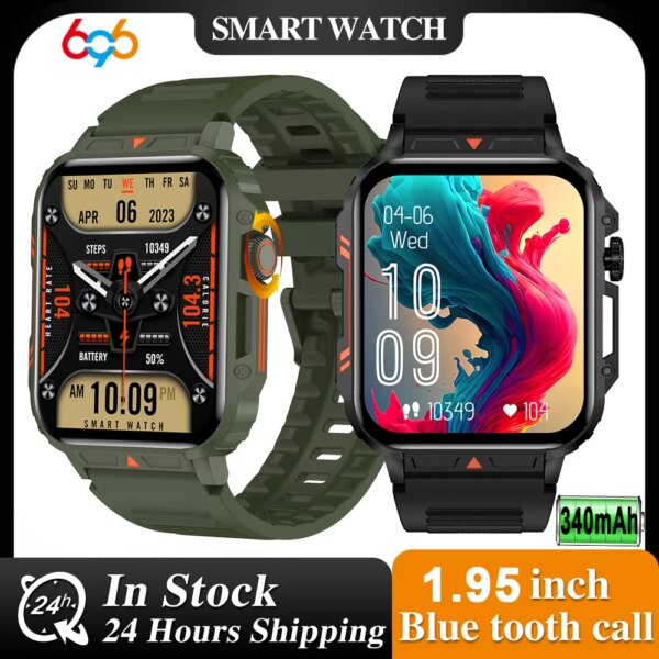 Men's Smart Watches BT Call Smartwatch Fitness Monitor Waterproof Sports Blood Oxygen Health Monitoring 340mAh Women DIY Dial