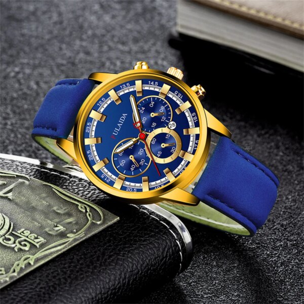 Men's Wristwatch Stainless Steel Case Belt Bquartz Analog Wrist Watch Fashion Quartz Wristwatches Watches For Men Free Shiping