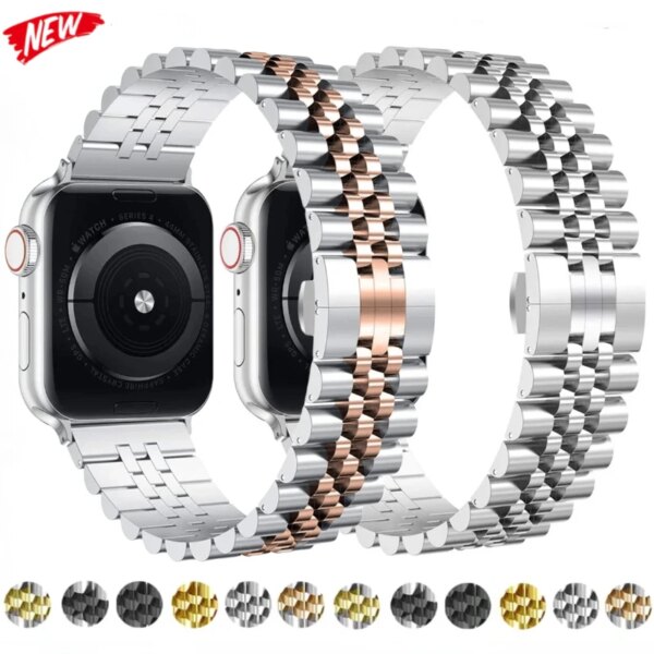 Metal Strap for Apple Watch Ultra2 49mm 9 8 7 45mm 41mm Stainless Steel Connecting Bracelet Band Iwatch 6 5 4 SE 44mm 42mm 40mm