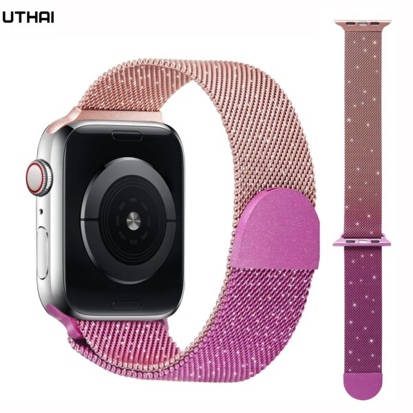 Milanese magnetic strap For apple watch band 44mm 40mm 42mm 38mm iWatch bracelet belt watchband apple watch series 9 8 5 SE 6 7