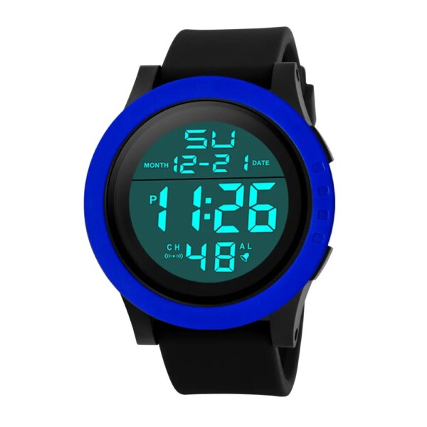 Modern minimalist Fashion Men's LED Waterproof Digital Quartz Military Luxury Sport Date High-quality and precision Watches