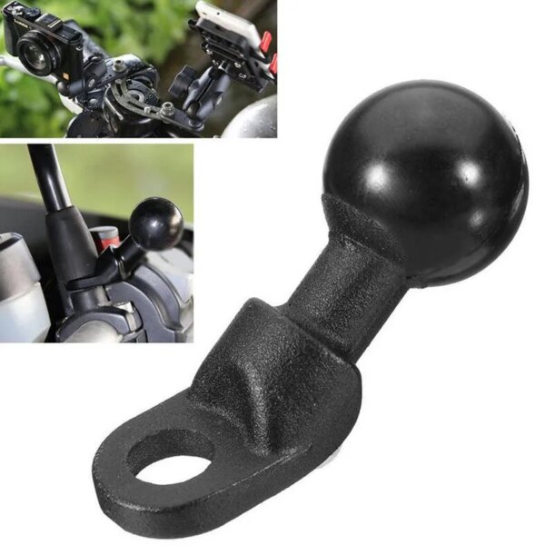 Motorcycle Angled Base W/ 10mm Hole 1'' Ball Head Adapter Work For Motorcycle Phone Holder Cb 500x Hold 700 Keeway Rkf 125