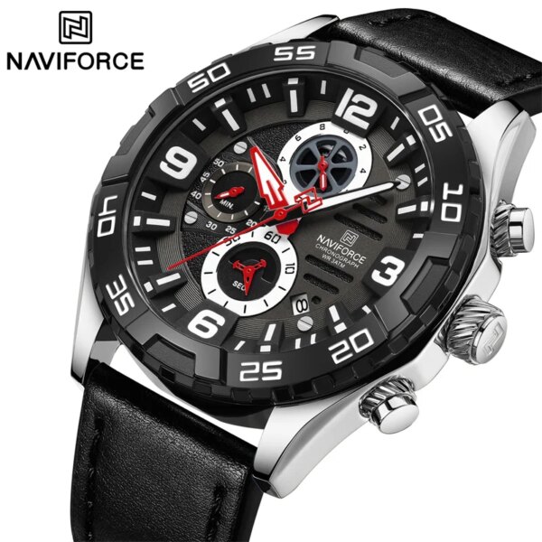 NAVIFORCE New Original Watches for Men Luxury Sport Chronograph Clock Fashion Military Waterproof Quartz WristWatch Reloj Hombre