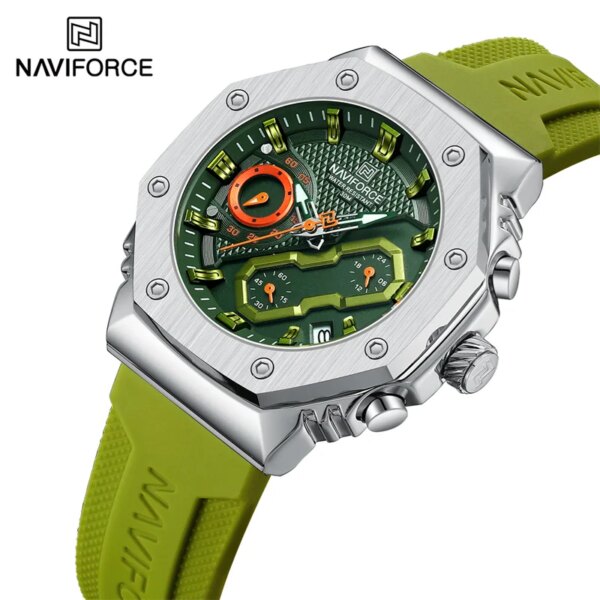 NAVIFORCE Women's Watch Casual Couple lovers Waterproof Quartz Wristwatches Ladies Luminous Silicone Band Clock Relogio Feminino