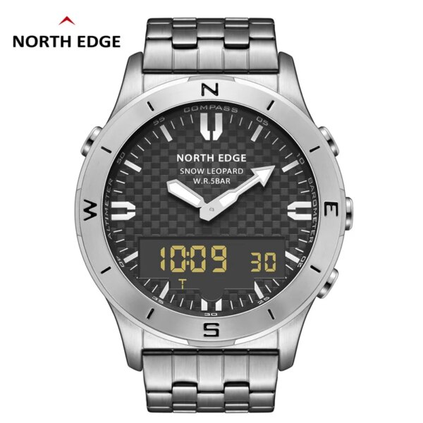 NORTH EDGE Watch For Men Sports Watch Waterproof Clock  Altimeter Barometer Compass Thermometer Outdoor Men Watch Reloj Hombre