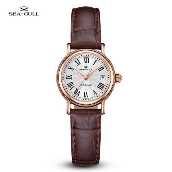 New 2023 Seagull Watch Retro Elegant Rome Women's Watch 27MM Small Dial Belt Ladies Mechanical Wristwatch reloj hombre 1046L