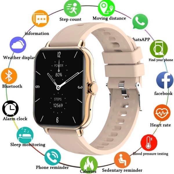 New Bluetooth Answer Call Smartwatch AMOLED Screen Men Heart Rate Blood Pressure GPS Sports Smartwatch Men Women For IOS Android