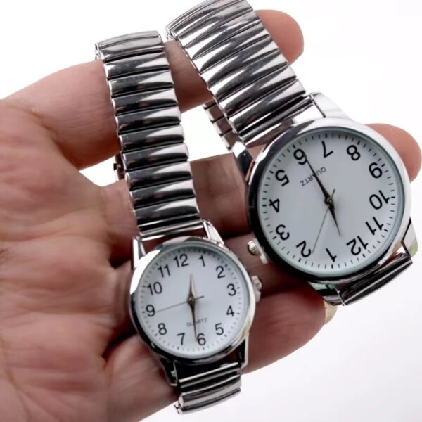 New Fashion Women Watches Men Elasticity Watch Quartz Male Wristwatch Relogio Feminino Clocks Couples Watch Wholesale