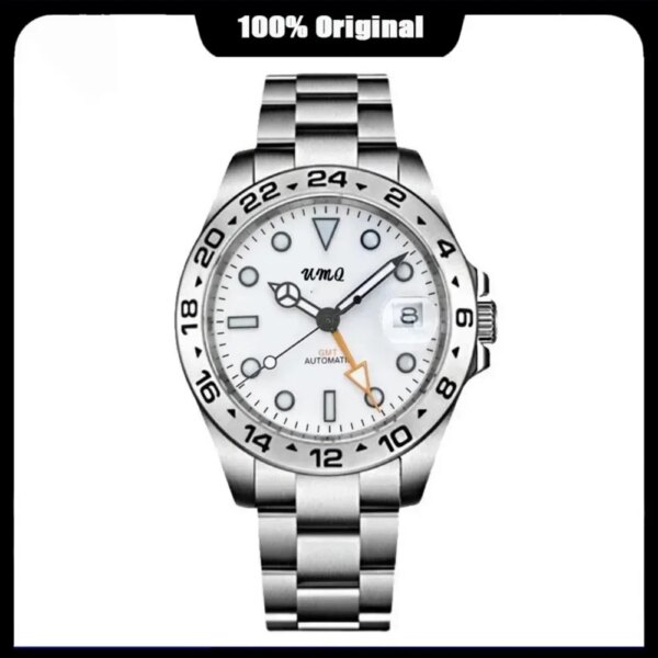 New GMT Watch for Design Mens Automatic Mechanical Watch 42mm Sapphire Stainless Steel Waterproof Luxury Replicas Accesories