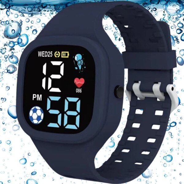 New Kids Watch Sport Colourful Silicone Strap Child Watch For Teen Girl Boys Wrist Watches Children Waterproof Led Digital Watch