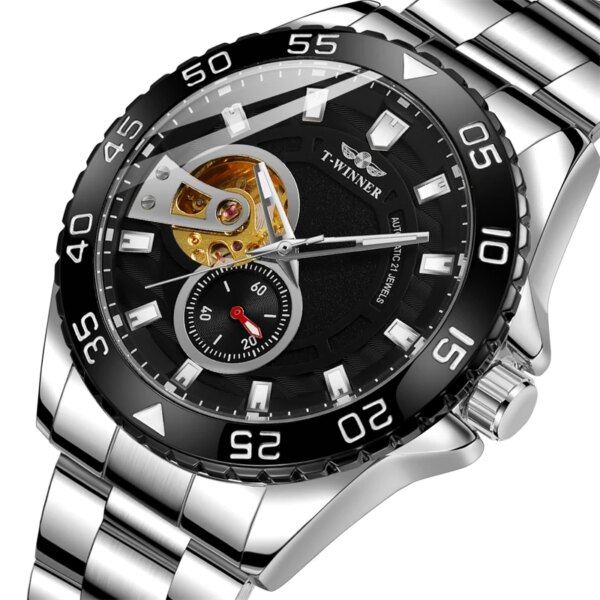 New Luxury Brand Men‘’s Watches Multi-function Automatic Mechanical Sapphire Luminous Skeleton