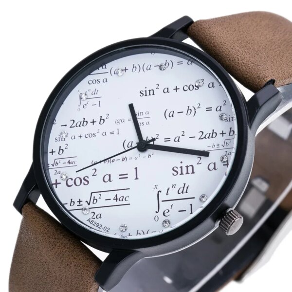 New Mathematical Men Watch Geometry Elements Student Watch Trends Couples Watches Fashion Personality Design Couples Watches