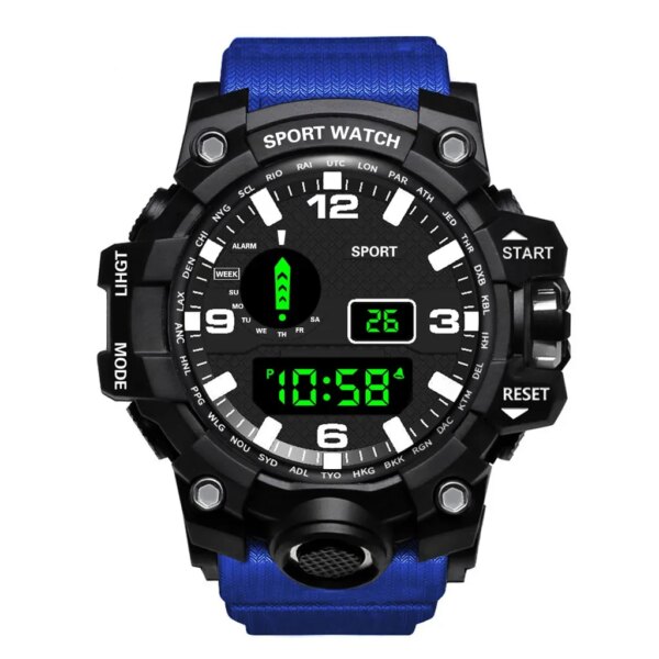 New Men's LED Digital Watch Men Sport Watches Fitness Electronic Watch Multifunction Military Sports Watches Clock Kids Gifts