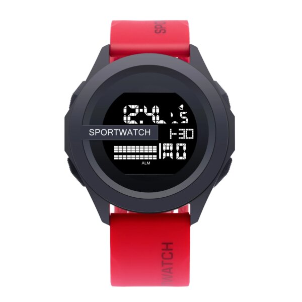 New Men's Tech Electronic Watch Multifunctional Waterproof Luminous Trend Watch Running Student Fashion