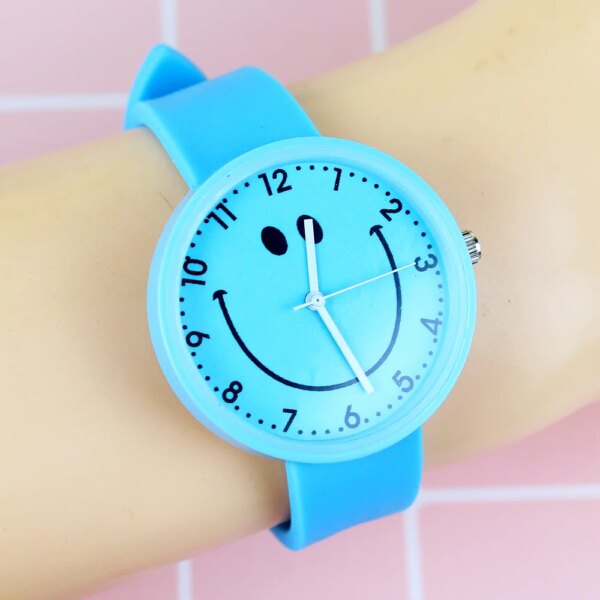 New Soft Rubber Kids Watches Girls Fashion Quartz Wristwatch For Woman Children  Clock Female Hours Relog Montre Femme